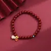 Tiktok live venta caliente pulsera de cinabrio pulsera de cinabrio rojo año de nacimiento femenino pulsera de la suerte NAFU joyería al por mayor