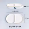 Pote Criativo para Temperos com Borda Dourada para Uso Doméstico, Pequeno Prato de Cerâmica para Molhos para Hotel, Prato Multiuso para Vinagre, Suporte para Hashi, Prato para Molho para Fondue