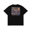 23 Nuevo Estilo OFF Calavera Religiosa Flecha Estampada Camiseta Mujer talla grande BLANCA Suelta Cuello Redondo OW Pareja Manga Corta Hombre