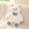 Caja de Pañuelos de Peluche 3D de Oso de Dibujos Animados Creativa Linda Mascota Colgante para Pañuelos Decoración de Sala de Estar Sala de Muestras Portapañuelos