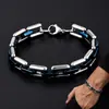 Pulsera de Acero Inoxidable Transfronteriza, Pulsera de Acero de Titanio Hip-Hop Europeo y Americano para Hombre, Sencilla y de Alta Gama, No se Desvanece, Joyería de Mano de Moda