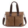 Venta al por mayor de fábrica nuevo maletín de lona para laptop para hombre simple de negocios casual para hombre bolso bandolera de hombro