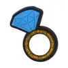 Amuletos para zapatos tipo zueco en tonos azules, hebillas para zapatos de flor de patineta oceánica de dibujos animados, hebillas decorativas para bricolaje, caucho blando de PVC, exclusivamente para ventas transfronterizas