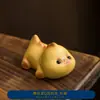 Adorno de Mascota de Té de Arcilla Púrpura Dehua, Juguete de Té Animal Pixiu del Zodiaco, Soporte para Incienso, Mascota de Té Pequeña que Cambia de Color