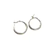 Aretes de Aro de Metal Estilo Francés, Aretes de Aro Sencillos, Nuevo Diseño de Nicho de Moda, Aretes Únicos y Elegantes para Mujer, Hacen que el Rostro Parezca Más Pequeño