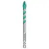 Broca Excéntrica Dentada de Cuatro Hojas Bosque Verde para Perforar Azulejos y Concreto, Broca Eléctrica Especializada con Dureza Ultra Alta para Perforación en Seco