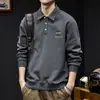 Sudadera Polo Premium para Hombre, Estilo Primavera y Otoño, Ropa de Alta Gama, Nuevo Modelo Otoño 2026, Manga Larga Marca de Moda, Talla Grande, Cuello Camisero