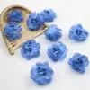 Chiffon com fio tamanho pequeno rede de seda flor flor flor artificial grampo de cabelo clip de borda flor de cabelo flor decorativa 3,5 CM