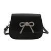 Bolsa Sela Texturizada Única para Mulheres, Nova Tendência da Moda 2026 Bolsa de Ombro Lisa com Lindo Laço Bolsa Transversal