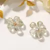 Moda Estilo Coreano Luxo Leve Strass Cristal Iridescente Flor de Cinco Pétalas DIY Versátil Chamativo Clipe Lateral Acessório de Cabelo Acessório de Decoração de Sapato