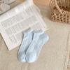 Calcetines de Encaje para Mujer, Calcetines Cortos de Malla Hueca Fina de Verano, Calcetines Versátiles de Corte Bajo tipo Barco de Color Sólido, Calcetines para Niña