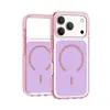 Adecuado para iPhone 18 Pro Max: Funda de teléfono magnética colorida con bordes suaves y colores contrastantes, que proporciona protección contra caídas