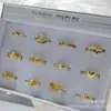 Anillos Grandes de Gypsophila Chapados en Oro de Oferta para Mujer, Varios Anillos con Forma de Corazón, Anillos con Carácter de Fortuna, Anillos para Mujer, Joyería de Oro Arena al por Mayor de Fabricantes