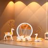 Entrada de Sala de Estar TV Vinoteca Decoración Pintura de Arena Movediza Adornos de Ciervos Paz y Alegría Nuevo Hogar Maestro Inauguración de la Casa Regalo de Boda