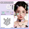 Tatuagens Faciais Adesivas de Suporte ao Fã Zhang Zhenyuan À Prova D'água Duradouras para Evento Concerto Performance Maquiagem Braço