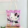 Bolsas Femininas de Tecido Oxford, Venda Direta do Fabricante, Bolsas de Ombro Versáteis e Modernas, Bolsas Verticais de Lona com Desenhos, Bolsas de Tecido