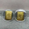 Concha de Agua Oro Puro 999 Tesoro de Riqueza Gato de la Fortuna Pegatina Dorada para Teléfono Móvil Tienda de Oro Promoción de Transmisión en Vivo Regalo para Atraer Clientes