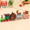Trem de Madeira de Natal Presente para Crianças Enfeites de Mesa de Natal Presente para Eventos Presente Criativo
