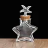 Botella de Vidrio con Tapón de Corcho Transparente Botella de los Deseos Creativa Botella Cielo Estrellado Arcoíris Botella de la Suerte de Deriva Botella para Bebidas Lista para la Venta