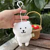 Conjunto de Chapéu de Tricô e Cachecol de Urso Bonito Autodepreciativo Inverno Boneco de Pelúcia Bolsa Pingente de Chaveiro Estilo Melhor Amiga