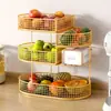 Artefacto de Almacenamiento de Cocina Cesta de Almacenamiento de Verduras Cesta de Verduras para Encimera Estante de Escritorio Piso Verduras Cebolla Jengibre Ajo Extraíble