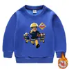 Sudadera de Felpa para Niños Sudadera de Felpa para Niños Bomberos Ropa de Otoño e Invierno Bebé Capa Base Caliente Engrosada Ropa de Invierno para Niños