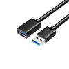 Cabo de Extensão USB 3.0 Macho para Fêmea Alta Velocidade Cobre Puro Cabo de Extensão para Monitoramento de Pen Drive de Computador Múltiplas Especificações Venda por Atacado em Estoque