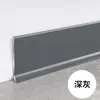Rodapié de Aleación de Aluminio 4cm6/ 8cm con Adhesivo, Instalación sin Clavos, Azulejo Clip-On para Suelo
