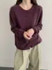 Filtro de Luz Suave¡Beneficios de temporada baja para otoño e invierno! Cárdigan de punto para mujer con textura nebulosa, hecho de lana cepillada y cachemira, con cuello redondo