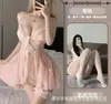 Lencería sexy estilo francés Night Cat, ropa de dormir sexy de encaje de deseo puro, camisola de malla transparente para mujer, vestido de noche, ropa para el hogar