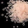 Lantejoulas Foscas Frescas e Transparentes em Formato de Flores de Ameixeira e Estrelas de Cinco Pontas, Adesivos Epóxi para Maquiagem dos Olhos, Materiais DIY para Arte de Unhas