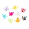 Nuevas cuentas de mariposa acrílicas de 13 mm con agujero recto, accesorios para el cabello, cadena para teléfono móvil, materiales con cuentas, fabricantes de accesorios al por mayor