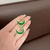 Pendientes Coreanos Maillard Retro Exquisitos Marrones en Forma de U Diseño de Nicho Lujo Accesible Estilo Caliente Pendientes Únicos Versátiles