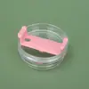 Copo de Carro Transfronteiriço 30Oz40Oz Tampa de Exportação Acessórios Transparentes Tampa de Copo Casca de Ovo à Prova de Vazamento Tampa de Copo de Plástico com Canudo para Gelo