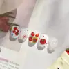 Pegatinas para Uñas Jelly Transparente Hielo Ojo de Gato Estilo Ins Pegatinas para Uñas Tomate Tomate Material de Pegatina