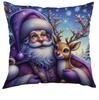Funda de Almohada Navideña de Muñeco de Nieve Amazon Árbol de Navidad Montón de Regalos Decoración para el Hogar Habitación Funda de Cojín Almohada de Mesita de Noche