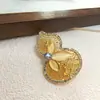 Popular Broche de Calabaza Hueca, Alfiler de Ramillete, Colgante, Doble Propósito Estilo Perla Natural, Lujo Ligero y de Gama Alta, Nuevo Estilo Transfronterizo