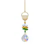 Adornos de cristal para Navidad, atrapasoles, prismas de arcoíris, campanillas de viento, decoraciones para ventanas del hogar, artículos populares transfronterizos
