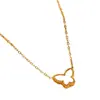 Collar de Mariposa de Acero de Titanio y Nácar Joyería de Acero de Titanio Ecológica