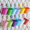 Macetas Colgantes de Metal Transfronterizas con Ganchos para Balcón de Casa, Cubos Pequeños para Flores, Macetas Colgantes de Jardín