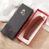 Sândalo Vermelho Natural Pente Doméstico de Mogno Pente Doméstico Portátil para Maquiagem Cuidado com o Cabelo de Homens e Mulheres Pente de Madeira Caixa de Presente Pente de Madeira para Presente