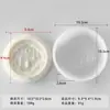 Jiahui Mei Vela Perfumada Lua Redonda Enfeites Molde de Silicone DIY Lua Crescente Pedra Difusora Ferramenta Abrasiva de Gesso