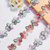 Encaje de Flor de Cinco Pétalos Colorido Degradado de 2.5cm Transfronterizo Accesorios de Bordado Solubles en Agua Cadena para Ropa Accesorios de Joyería DIY