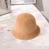 Chapéu Peludo para Mulheres, Chapéu de Pescador Tendência Outono e Inverno, Estilo Japonês Hepburn, Chapéu de Inverno para Meninas, Modelo de Inverno Fashion