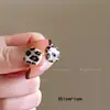 Pendientes Cuadrados con Estampado de Leopardo Retro para Mujer, Diseño de Nicho de Lujo Ligero, Pendientes de Gama Alta, Moda de Celebridades de Internet, Pendientes Versátiles al por Mayor