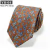 Gravata Masculina Exportação Transfronteiriça 7cm Marca da Moda Estampada Seda Imitação Versátil Estilo Coreano Retrô Estilo Hong Kong Floral Gravata Casual