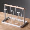 Portavasos de lujo ligero para el hogar, estante para tazas de agua, estante para tazas de agua, estante para tazas de escritorio, estante para tazas de té, venta al por mayor de fábrica