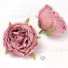 Flores Artificiais Flor de Peônia Retrô Europeia Cabeças de Flor Artificiais Materiais para DIY Flores de Casamento Realistas de Alta Qualidade Arte Floral Decorativa