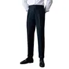 Pantalones casuales rectos de cintura media-alta para hombre, estilo retro británico, combinables, primavera y otoño de 2024