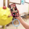 Adecuado para fundas de teléfono móvil Huawei, Diseño simple para llevar en la muñeca para hombres y mujeres, Funda blanda creativa linda y peculiar con pulsera para parejas